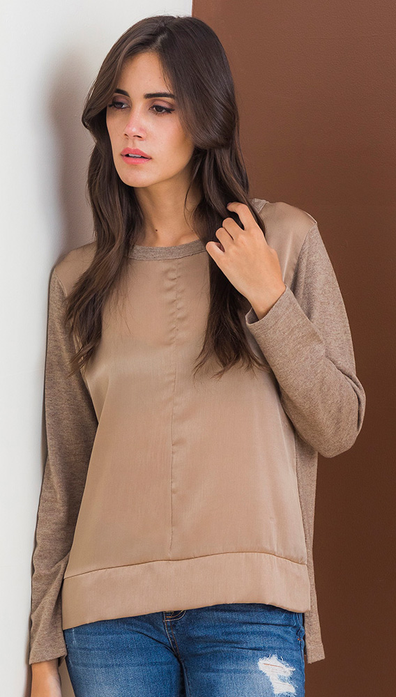 COSIMA SATIN TOP