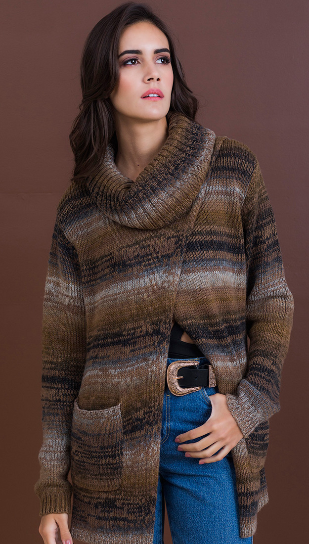 KITTY COWL NECK SWEATER