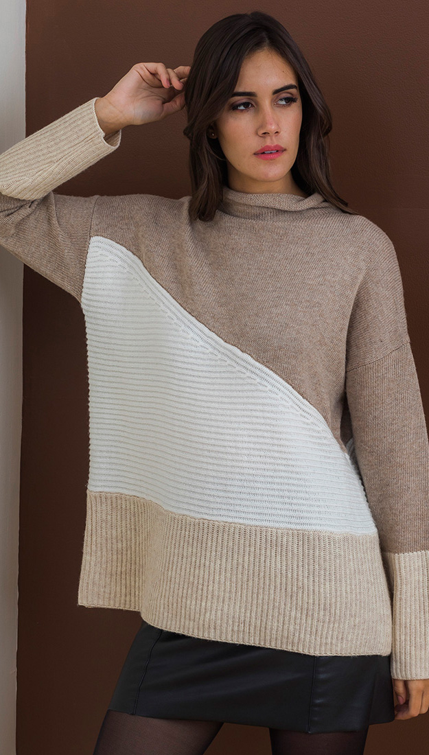 CITY BLOCK AYSMMETRIC SWEATER