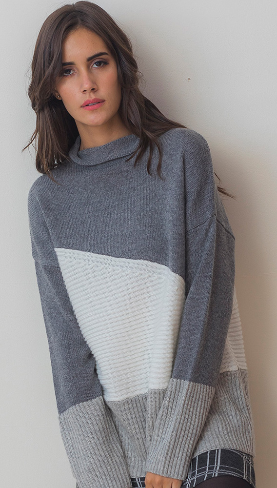CITY BLOCK AYSMMETRIC SWEATER