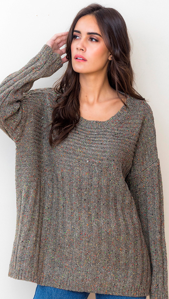 LUNA RIBBED SWEATER