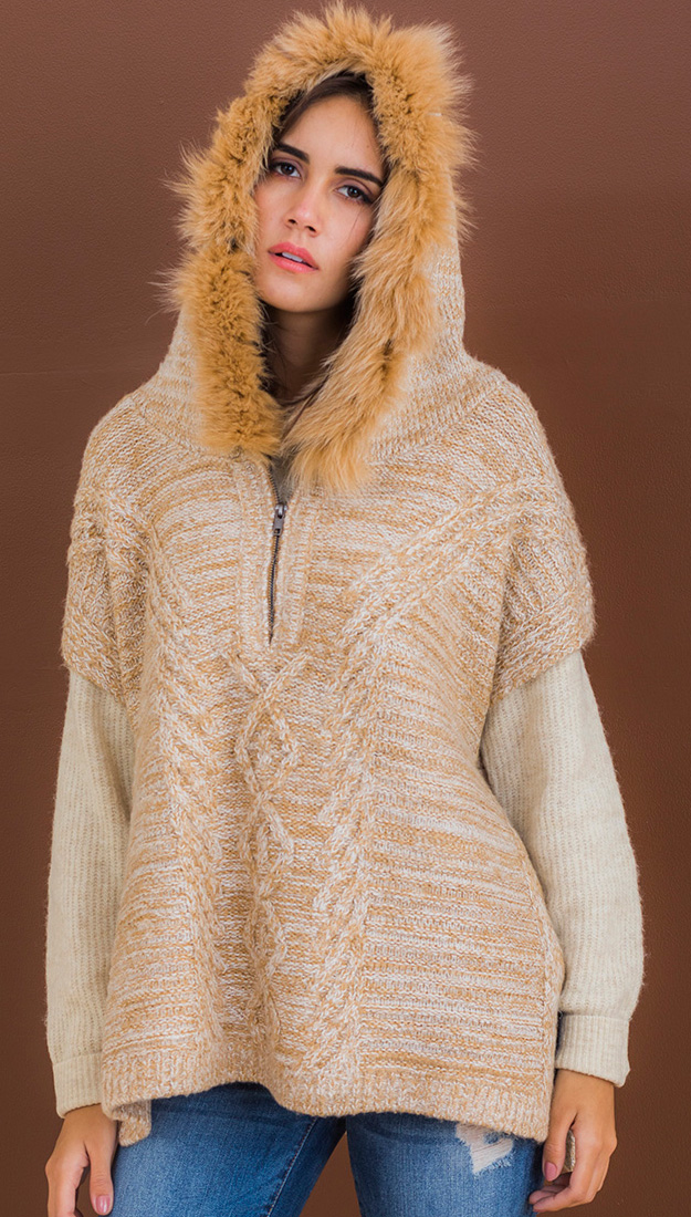 HOODIE SWEATER PONCHO