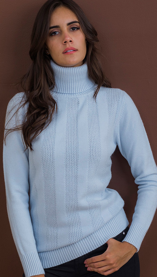 JORDAN TEXTURED TURTLE NECK