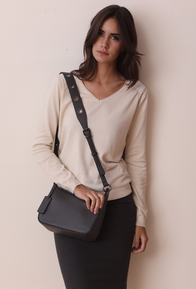 Grommetted Strap Crossbody