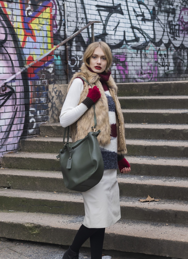 Green Bucket Crossbody